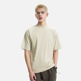 Klassisches, unbedrucktes Sommer-T-Shirt mit Rundhalsausschnitt