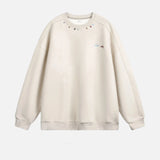 High-Quality Y2K Suede Crewneck Sweatshirt