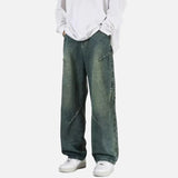 Weite Jeans im koreanischen Stil, High Street-Style