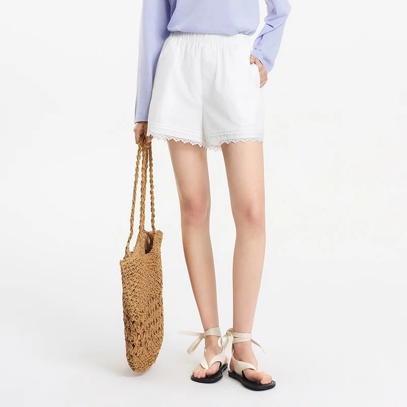 Loose Elegant Cropped Short