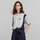 Sommerliches, lässiges Kurzarm-T-Shirt