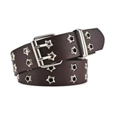 Y2k Cyber Star Rivet Goth Belt