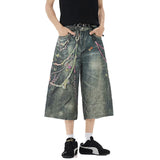Custom 3D Printed Chain Pattern Jorts