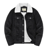 Corduroy Fleece Lined Loose Jacket