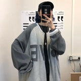 Vintage Streetwear Panelled Zip-Up Sweatshirt