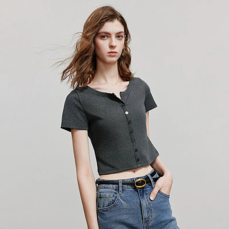 Casual Summer Short Sleeve Women T-Shirt
