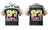 Sport-T-Shirt aus weichem Retro-Mesh-Jersey mit Grafikprint