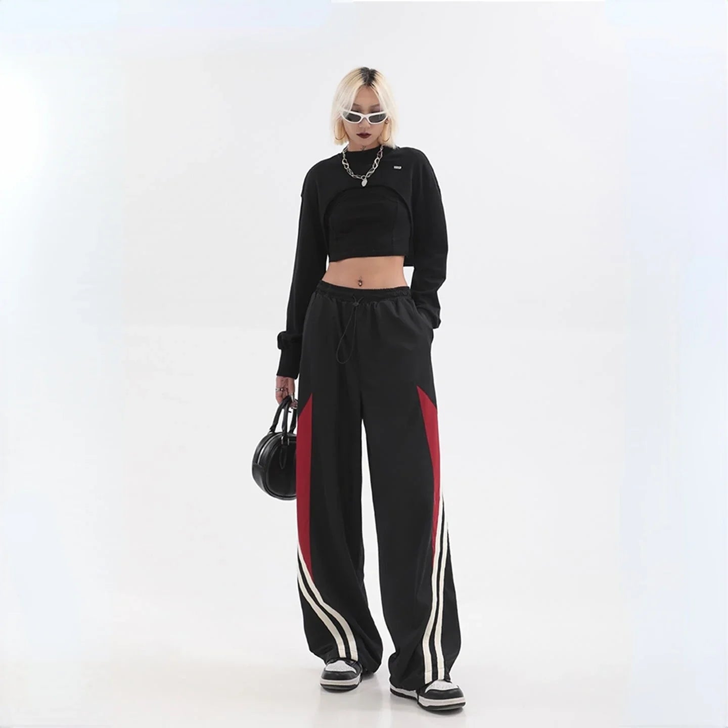 Gestreifte Vintage Hip-Hop Jogginghose