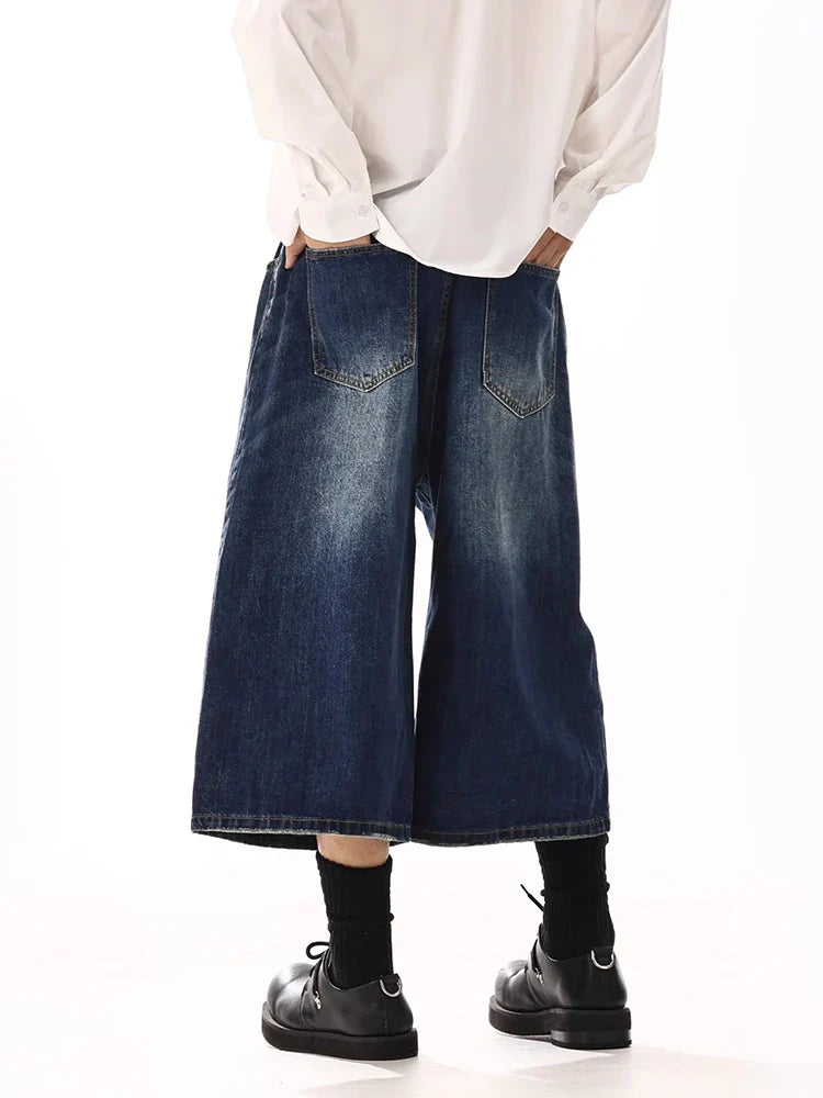 Men Summer Blue Cleanfit Denim Jorts