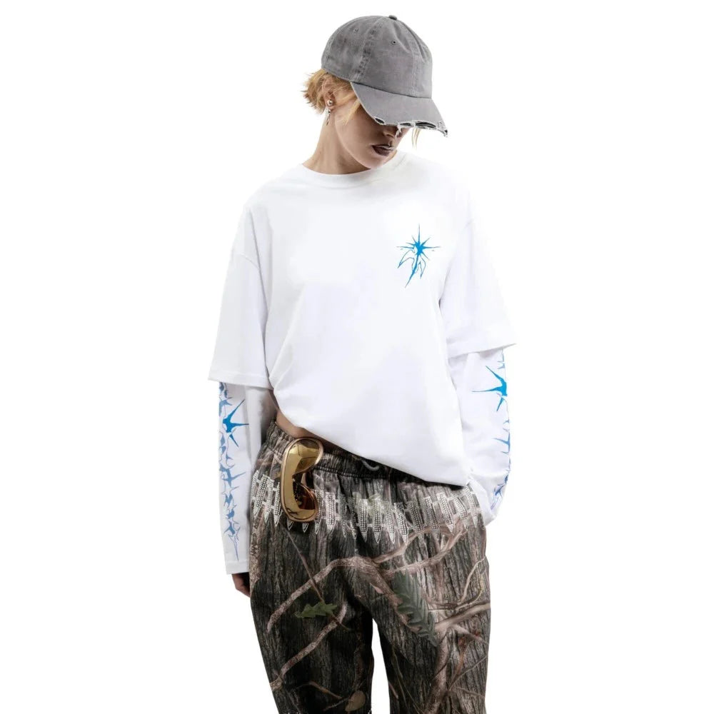Bright Side Graphic Print Long T-shirt
