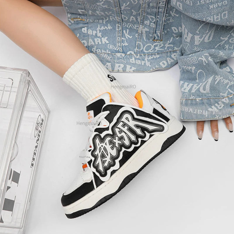 Y2k Skate Graffiti Sneakers