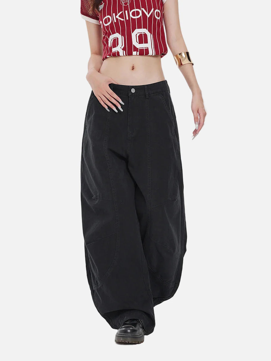 Y2K Workwear Loose Fit Barrel Denim Jeans