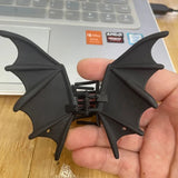 Pinces à cheveux chauve-souris en métal noir pour Halloween