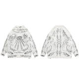 Pull en maille imprimé scorpion œil de rose, facile à porter