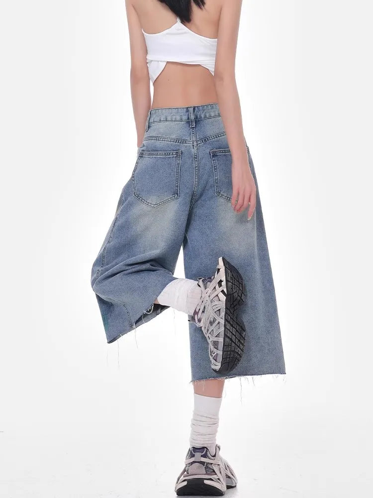 Boyfriend Graffiti Ripped Cool Jorts