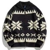 Winter Streetwear Thick Knitted Zipper Cardigan