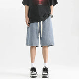High Waist Loose Casual Washed Denim Short