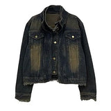 Retro Distressed Japanese Denim Jacket