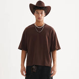 Vintage Oversized Drop Shoulder Cotton T-Shirt