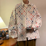 Chemise homme oversize à carreaux, couleur décontractée