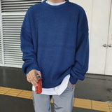 Solid Color Knitted Sweater