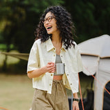 Vintage-Inspired Loose-Fit Shirt