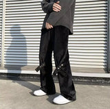 Streetwear-Cord-Cargohosen im japanischen Stil