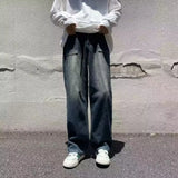 Essential Y2K Washed Wide Leg Denim Jeans
