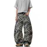 Vintage Camouflage Streetwear Cargo High Jeans