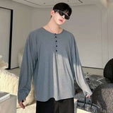 Elegantes koreanisches Langarm-T-Shirt