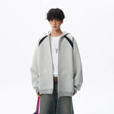 Y2K Minimalist Solid Color Casual Sweatshirt