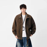 Signature Textured Stand-Up Collar Jacket