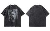 ゴシック オーバーサイズ スカルプリント Tシャツ