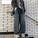 Y2K Distressed Loose Fit Jeans im amerikanischen Stil