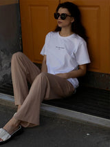 Locker geschnittenes Damen-T-Shirt mit Print