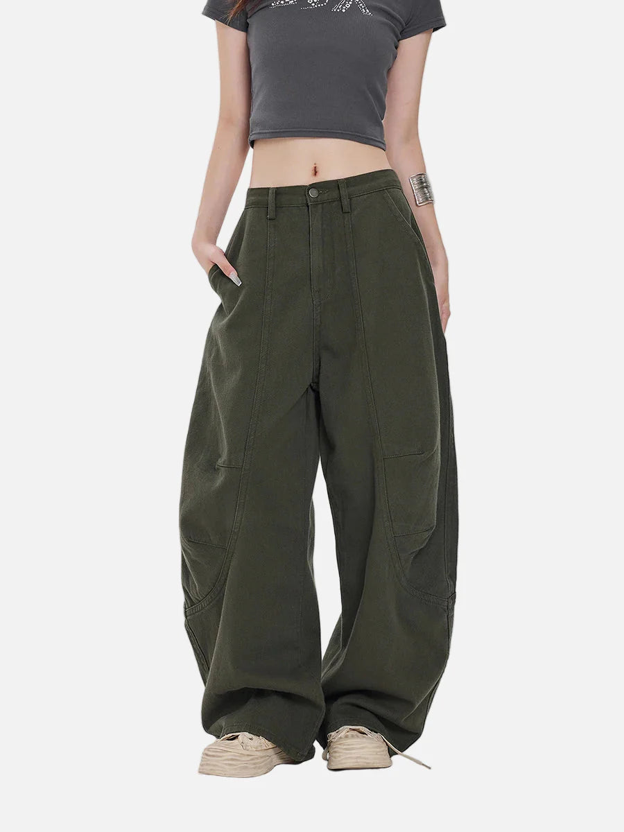 Y2K Workwear Loose Fit Barrel Denim Jeans