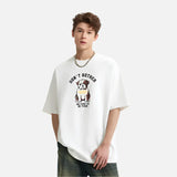 T-shirt vintage à imprimé chien
