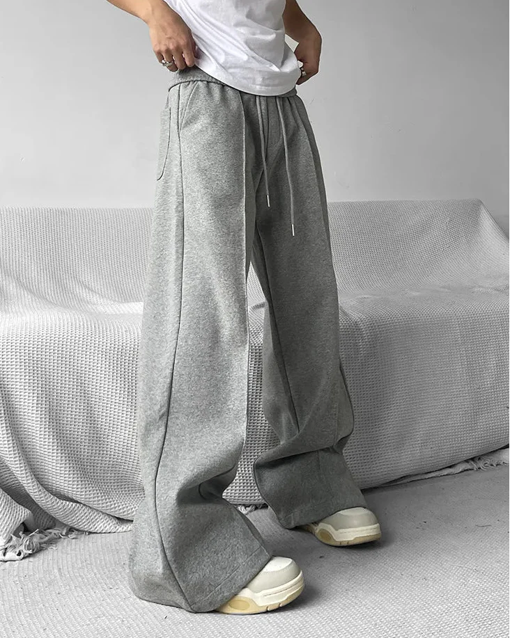 Y2K Versatile Classic Solid Wide Leg Jogger