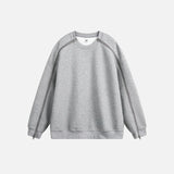 Plush Retro High Street Zipper Sweatshirt
