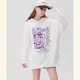 Relaxed Fit Kuromi Printed Loose Hoodie