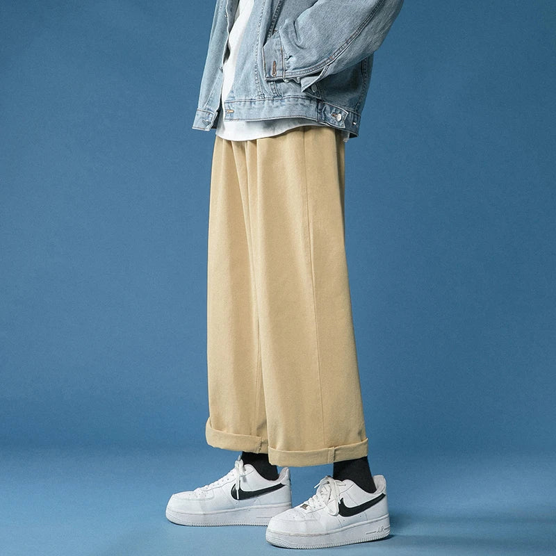 Übergroße, weite Vintage-Baumwollhose