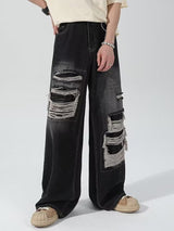 Washed Ripped Pants