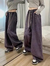 Baggy Elastic-waist Women's Jeans