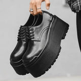 Trendy Big Head Leather Casual Shoes