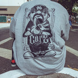 Snuggle-Ready Hip Hop Tattoo Print T-Shirt