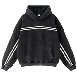 Washed Black Pullover Hoodie