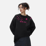 American Splatter Color Block Long Sleeve T-Shirt