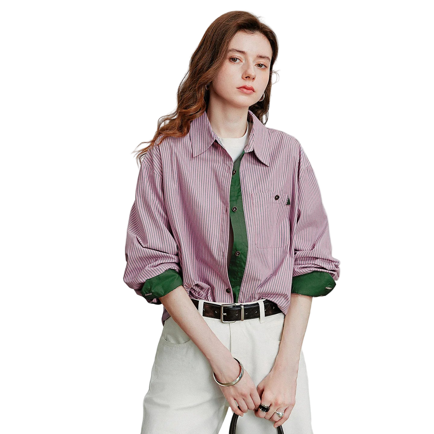 American Retro Striped Cotton Women’s Shirt
