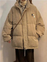 厚手レトロコーデュロイオーバーサイズパーカーズジャケット