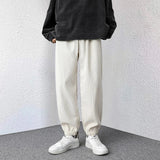 Elevated Loose Corduroy Harem Neutral Jogger